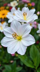 delicate petals unfolding from slender stamens, garden, flowers