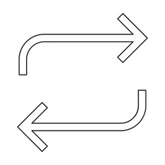 Refresh icon in line style