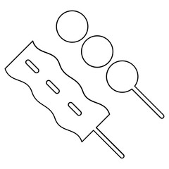 Japanese food icon in line style