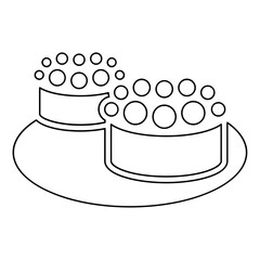 Japanese food icon in line style
