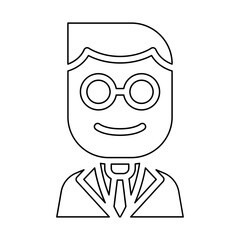 Nutritionist icon in line style