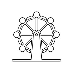 Singapore landmark icon in line style