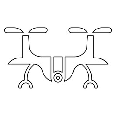 Drone icon in line style