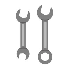 A vector illustration featuring two wrenches, ideal for DIY, construction, or repair themes.
