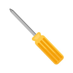 A vector illustration of a screwdriver, ideal for DIY, construction, or repair themes.