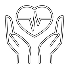 Health icon in line style