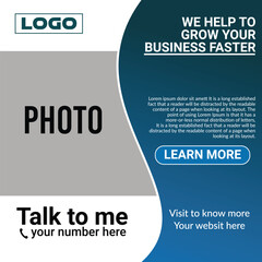 Obraz premium Corporate Social Media Post For Startup 