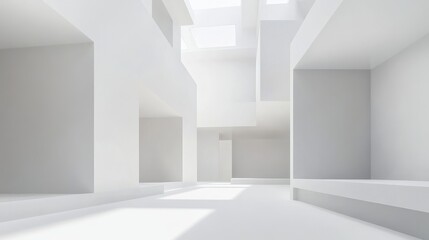 This presentation utilizes a light background with a 3D volumetric wall that has texture