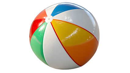 Colorful Beach Ball Clipart &ndash; Transparent PNG for Summer Fun