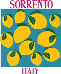 Lemon Flower market cute poster floral modern trendy cute girly flowers hippy trend Script Slogan Graphic Positano Amalfi Sorrento Tee t-shirt logo artwork typography tote badge emblem crest Fashion