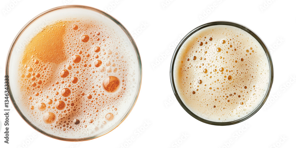 Poster Generative Ai has created an image of beer that is isolated on a transparent background