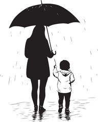 Mom and Child Coloring Pages