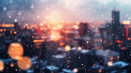 Fototapeta premium Backgrounds Cityscape Perspective Lights Background