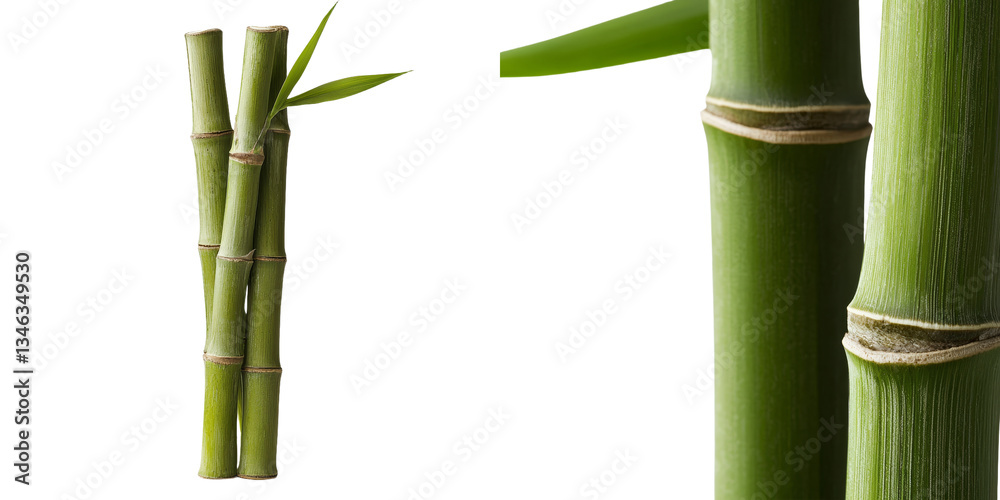Aufkleber The image of sugarcane on a transparent background was generated using stock techniques