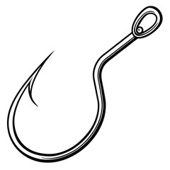 fishing hook vector illustration