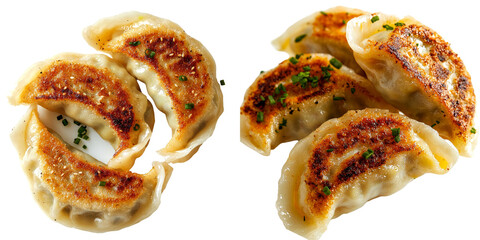 Generative Ai was used to create an isolated Chinese dumpling on a transparent background