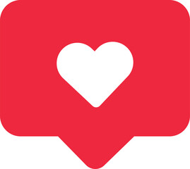 Obraz premium love like social media icon