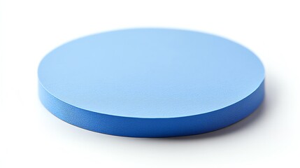 Serene Blue Disc: A Minimalist Circular Form Study