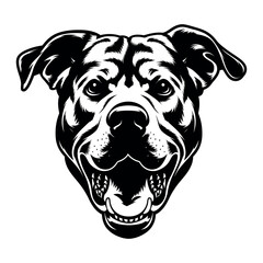 Dog Face silhouette vector Designe white background