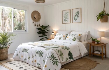 Modern bedroom interior - stock photo