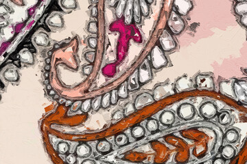 Various oil paintings, flowers, swans, chrysanthemums, paisley roses, peonies, and beautiful flowers