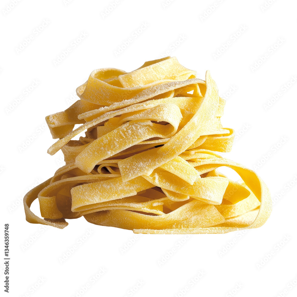 Leinwandbilder pasta is depicted in isolation on a transparent background, created by generative ai