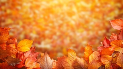 Generic Colorful Autumn Scene Yellow Elegant High Vibrant