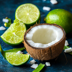 Refreshing coconut and zesty lime create a vibrant tropical experience perfect for social media engagement