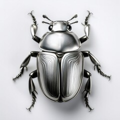 black beetle isolated on white background
