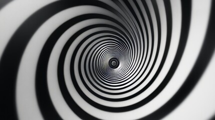 Naklejka premium Generic Hypnotic Black Moment Spiral Mesmerizing High