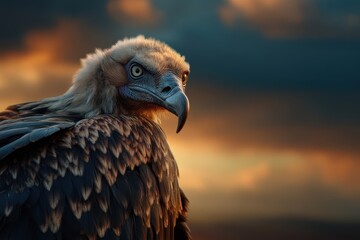 Fototapeta premium Beautiful vulture banner