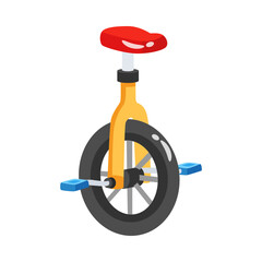 Visually engaging 3d style icon depicting unicycle © CreativeStudio