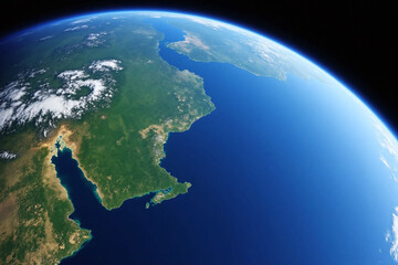 view of the earth from space