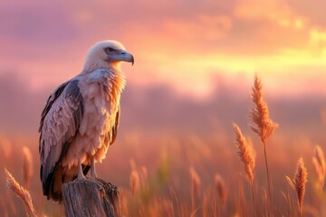Fototapeta premium Beautiful vulture banner