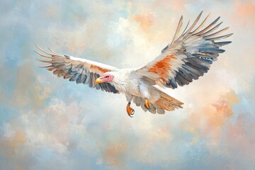 Fototapeta premium Beautiful vulture banner