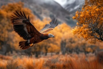 Beautiful vulture banner