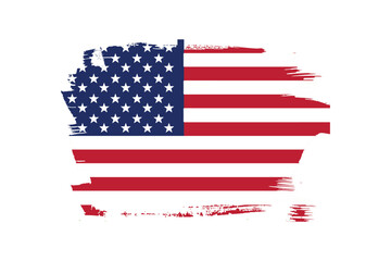 American Flag Grunge Effect: A bold depiction of the American flag with a stylish grunge effect, symbolizing patriotism, national pride, and the essence of the United States.