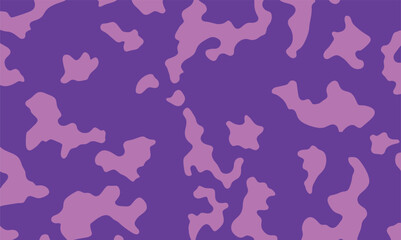 Vector illustration of abstract camouflage fabric design with a mix of purple and pink color. Camouflage texture natural soft colors background, wallpaper. For hunting and military purposes.
