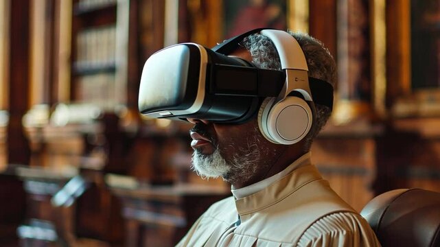 Virtual reality transforms the judiciary with a judge immersed in augmented trial technology