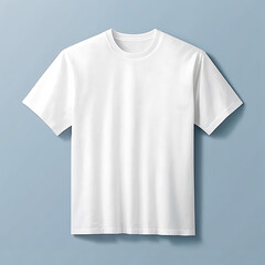 White t-shirt mockup with blank template