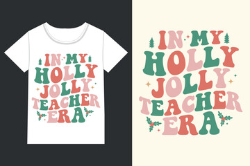 Holly jolly Teacher Christmas,Retro Christmas eps,
Christmas eps file,Retro 
Christmas eps, Retro Christmas Clipart, Merry Christmas