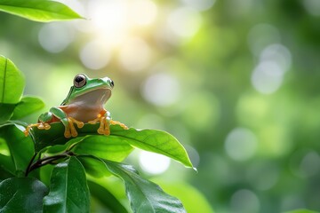 Small frog banner