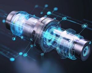 A digital twin representation of a city optimizing energy consumption.