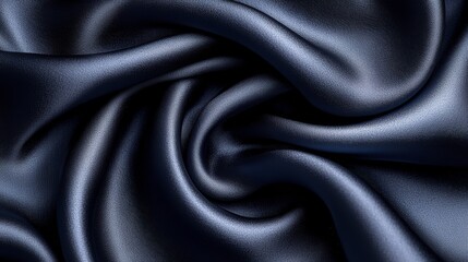 Fototapeta premium Luxurious Folds of Dark Fabric