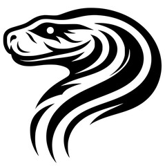 Snake symbol silhouette