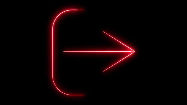 Neon Logout Icon, Ic&ocirc;ne D&eacute;connexion N&eacute;on, Neon Abmelden-Icon, Icono Cerrar Sesi&oacute;n Ne&oacute;n, &Iacute;cone Sair Neon, Icona Disconnetti Neon, ネオンログアウトアイコン, Neonowa Ikona Wyloguj