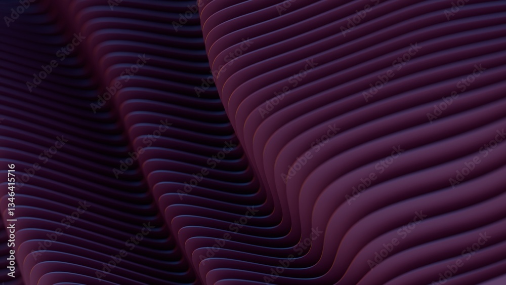 Poster Flowing layered lines in purple and teal create a smooth, modern wave design with fluid curves and gradient transitions, evoking a minimal and futuristic aesthetic........