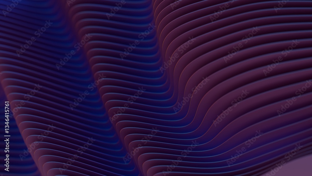 Poster Flowing layered lines in purple and teal create a smooth, modern wave design with fluid curves and gradient transitions, evoking a minimal and futuristic aesthetic........