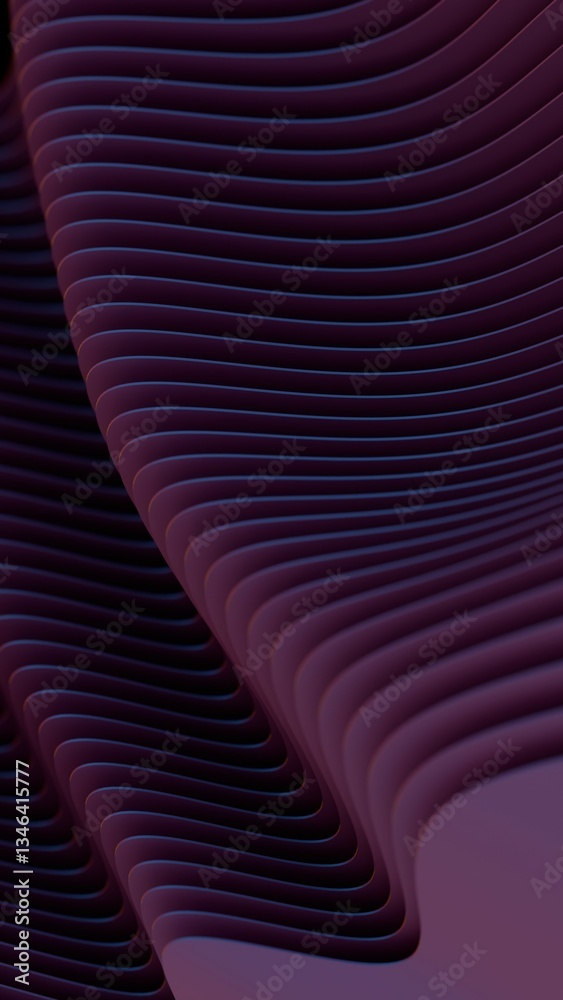 Poster Flowing layered lines in purple and teal create a smooth, modern wave design with fluid curves and gradient transitions, evoking a minimal and futuristic aesthetic........