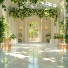 Fototapeta premium Wedding Altar Banner